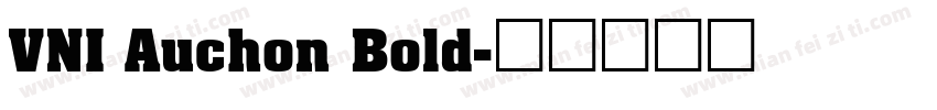VNI Auchon Bold字体转换